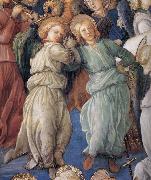 Fra Filippo Lippi, Details of The Coronation of the Virgin